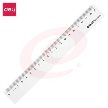 得力 6220 透明直尺  20cm 30把/盒 CH037(单位 把)