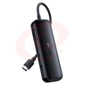 绿联 CM260 Type-C转HDMI/VGA/DP转换器 黑色 (60568)(单位 个)