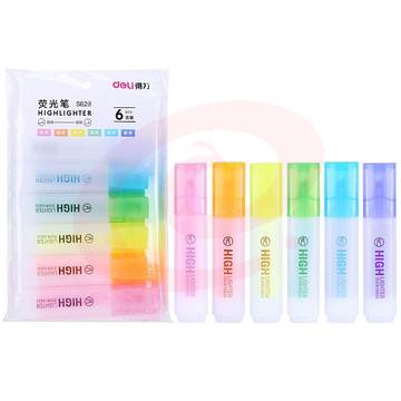 得力 S628 荧光笔 6色(单位 套)