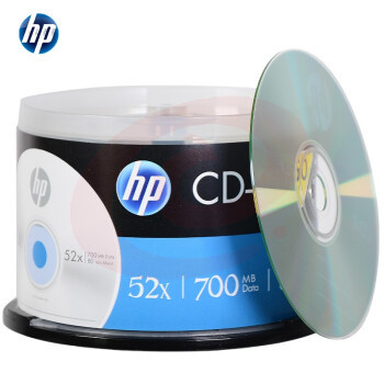 惠普 CD-R 刻录光盘 52X 700M 50片桶装(单位 桶)