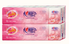 心相印手帕纸玫瑰100包50包面巾纸餐巾纸纸随身小包卫生纸批发 实惠10条100包/箱