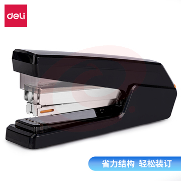 得力 0433 省力平钉订书机 灰 可装订150枚 25张80g