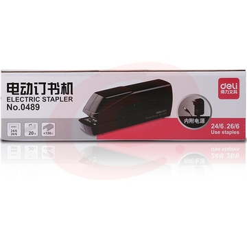 得力 0489 电动订书机  （12# 钉）颜色随机