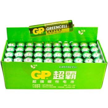 超霸 GP15G-BJ4 碳性电池 5号  40节/盒