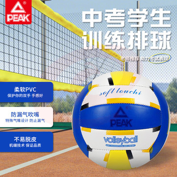 匹克PEAK比赛排球5号中考专用排球儿童男女学生中考训练排球YQ11301蓝/黄/白