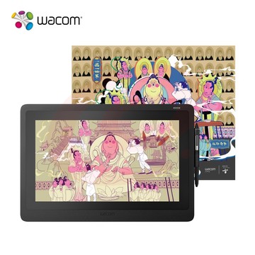 Wacom 和冠 新帝Cintiq数位屏 绘画屏 手绘屏 数位板 手绘板 手写板 绘图屏手写板绘画板 DTK1661 15.6英寸数位屏 SKU：YDKJ25741