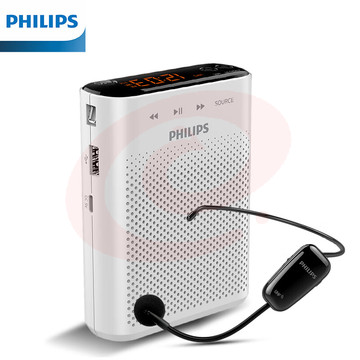 飞利浦（PHILIPS）SBM230 UHF无线小蜜蜂扩音器教师专用 插卡蓝牙音箱 导游腰挂麦克风喇叭教学讲课 SKU：YDKJ26002