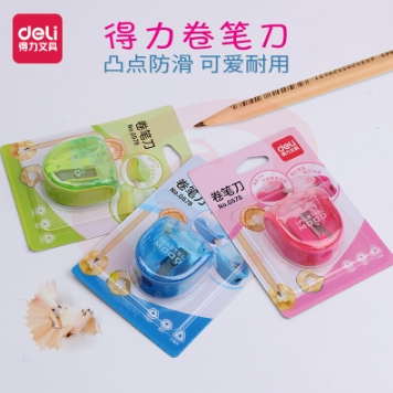 得力（deli）0578 时尚糖果色彩转笔刀/卷笔刀 颜色随机