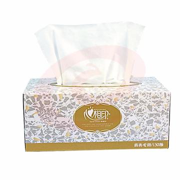 心相印（Mind Act Upon Mind） 双层面巾纸 商务硬盒抽纸 D130 130抽/盒 24盒装(5万盒可定制LOGO)