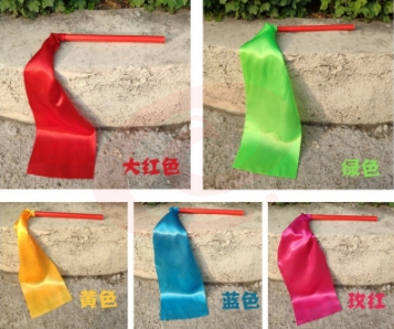 彩带棒彩带舞彩带棒儿童早教跳舞丝带条玩具手甩七彩带长绸体操
