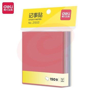 得力(deli)淳调系列150张76*76mm莫兰迪色系便利贴便签纸 便签本/记事贴办公用品 21553