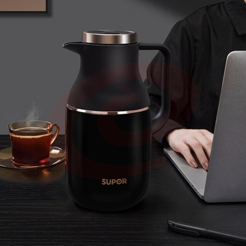 苏泊尔（SUPOR） 星辰保温壶 304不锈钢内胆热水壶暖水壶 2.0L 闪耀黑 KC20FZ50