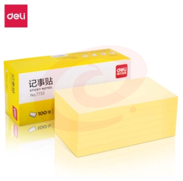得力(Deli) 黄 76*76mm 100页 百事贴 7733