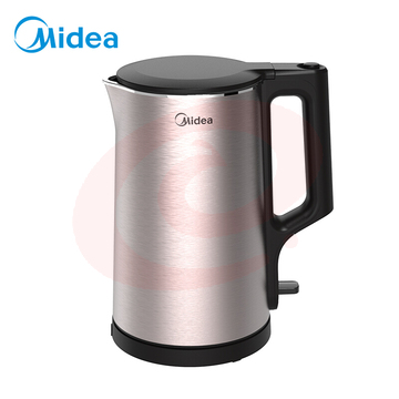 美的(Midea)PJ17A01 电热水壶 1.7L304不锈钢开水壶