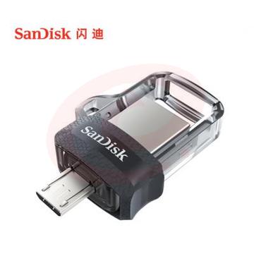 闪迪（SanDisk）128GB Micro USB3.0 U盘 DD3酷捷 黑色