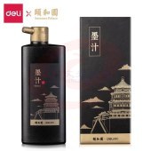 得力 74326 颐和园系列便携式书画墨汁 楼阁书香 500ml SKU：YDKJ28526