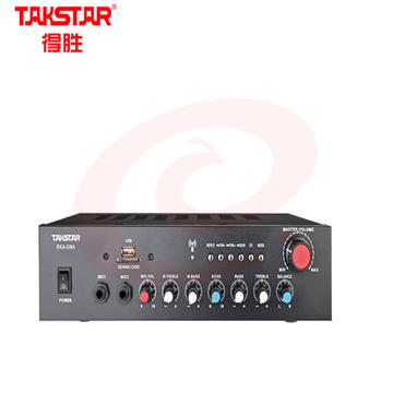 得胜(TAKSTAR)EKA-D8A 合并式定阻功放 多媒体教室小型会议室商店功放 黑色