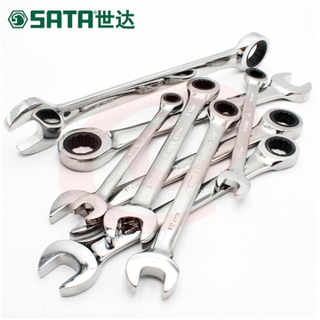 世达SATA双头梅花开口扳手公制全抛光两用扳手两用呆扳手 43210\17mm SKU：YDKJ28694