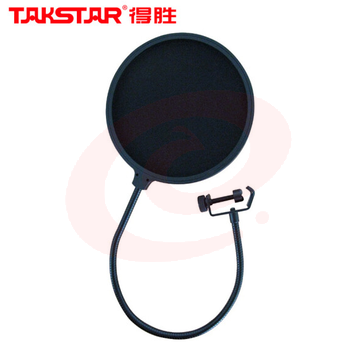 得胜(TAKSTAR)PS-1专业防喷罩 双层麦克风话筒防喷网 电容麦防风罩防噪网 黑色 SKU：YDKJ28642