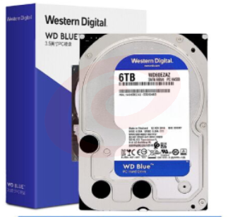 西部数据(WD)蓝盘 6TB SATA6Gb/s 5400转256MB 台式机械硬盘(WD60EZAZ) SKU：YDKJ28698