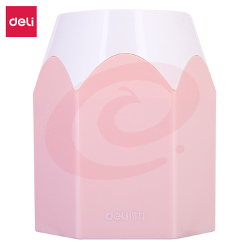 得力9145笔筒(红)
