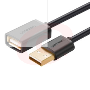 绿联（UGREEN）USB2.0延长线公对母 1.5米 黑色 10315