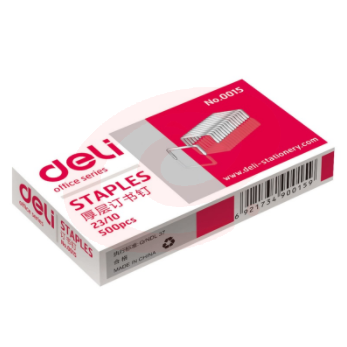 得力（deli ） 厚层订书针 0015 500枚/盒