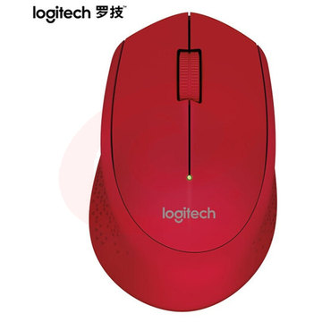 罗技(Logitech) M280无线鼠标光电笔记本电脑商务办公 红色