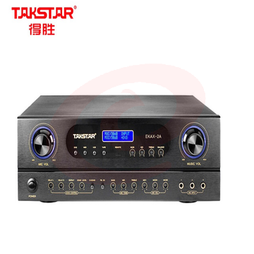 得胜(TAKSTAR)EKAX-2A 合并式功放 双混响带音乐和录音输出反馈抑制功能 家庭KTV会议背景音乐功率放大器