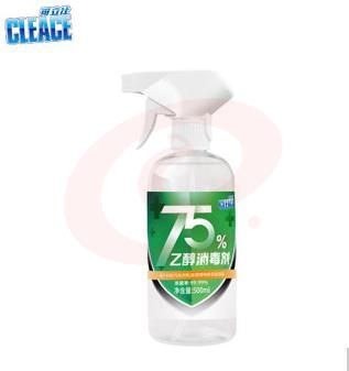 可立仕(cleace)75%消毒液喷雾500ml 皮肤物品杀菌清洁免洗手消毒液工业品