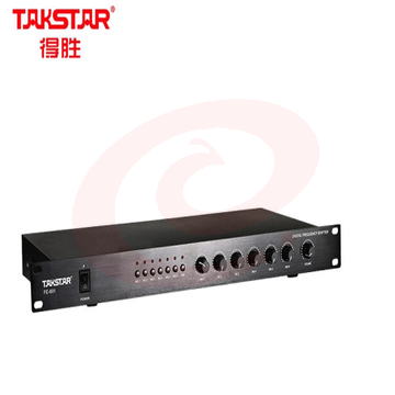 得胜(TAKSTAR)FE-601 六路专业移频器防啸叫六路集线器支持会议舞台演出麦克风话筒音量独立调节