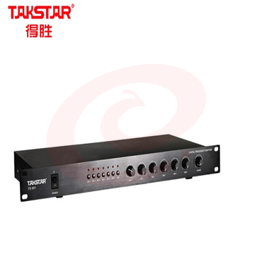 得胜(TAKSTAR)FE-601 六路专业移频器防啸叫六路集线器支持会议舞台演出麦克风话筒音量独立调节 SKU：YDKJ27743