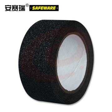 安赛瑞 通用防滑胶带(5M)50mm×5m 黑色防滑贴 金刚砂防滑贴 14201-5M SKU：YDKJ27473