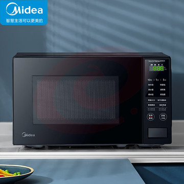 美的(Midea)微波炉 家用多功能变频微波炉 20L一级能效快速加热 智能微波蒸煮菜单 PM20M1