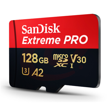 闪迪(SanDisk)128GB TF(MicroSD)存储卡U3 C10 V30 A2 4K 至尊超极速移动版内存卡 SDSQXCY-128G-ZN6MA 读速170MB/s SKU：YDKJ28705