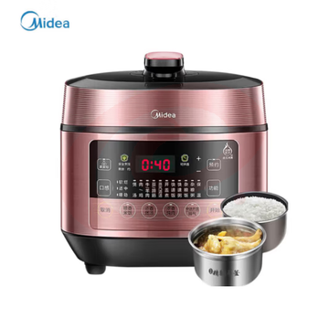 美的(Midea)电压力锅5升 双钢胆 IH电磁加热电压力煲 浓香变压电高压锅 MY-YL50P663