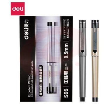 得力 S95 0.5mm黑色中性笔 12支/盒(单位：支)