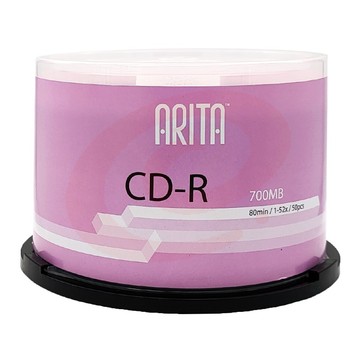 铼德(ARITA) e时代系列 CD-R 52速700M 空白光盘/光碟/刻录盘 桶装50片