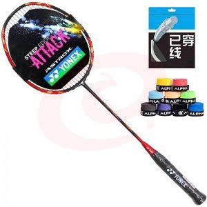 尤尼克斯 ASTROX 21S 羽毛球拍比赛进攻型5U全碳素单拍天斧火釉红 已穿线24磅附手胶