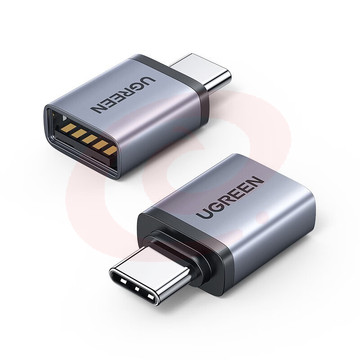 绿联(UGREEN)40702 Type-C转接头USB3.0 OTG数据线 苹果MacBook拓展USB-C扩展坞车载转换器头通用华为iPad电脑 SKU：YDKJ27837