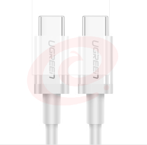 绿联 双头Type-C数据线 USB-C公对公3A PD快充线充电器线转接头通用iPadPro苹果MacBook华为MateBook1米60518