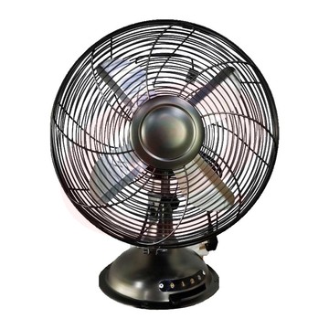 美的(Midea)FT30-20A 三挡台扇自用风扇桌面客厅卧室复古电风扇台式落地扇金属风扇怀旧复古文艺范