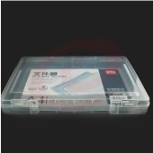 得力5702文件盒A4(透明)(只)