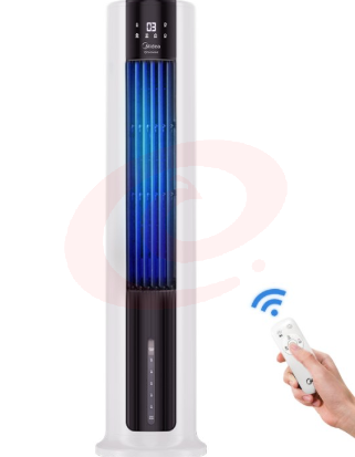 美的(Midea)净化加湿冷风扇水冷风机家用节能遥控制冷空调扇易拆洗塔式静音冷风机 AAC12AR白色