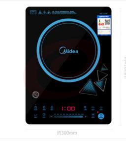 美的（Midea） 电磁炉 家用多功能触摸大功率炒菜电池炉+锅 C21-RH2145E