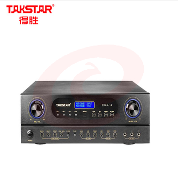 得胜(TAKSTAR)EKAX-1A 合并式功放 双混响带音乐和录音输出反馈抑制功能 家庭KTV会议背景音乐功率放大器
