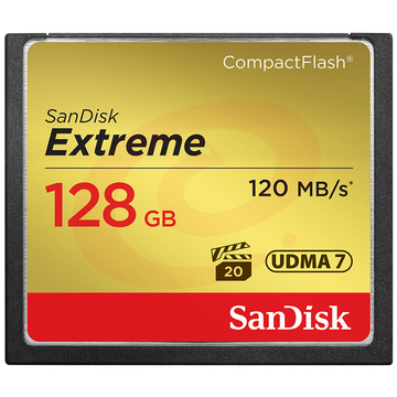 迪(SanDisk)128GB 120MB/s CompactFlash存储卡 CF卡 SKU：YDKJ27689