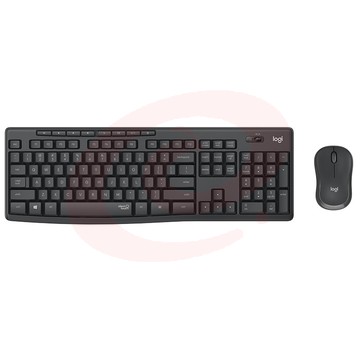 罗技（logitech）MK295 无线键鼠套装 办公键鼠套装 全尺寸带无线2.4G接收器 黑色