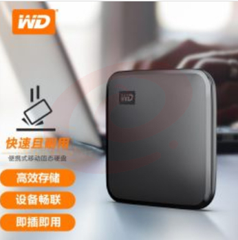 西部数据 移动存储设备 WDBAYN0020BBK-CESN 2TB 移动固态硬盘（PSSD）Elements SE新元素 SSD USB3.2接口 便携 小巧耐用 坚固防震 兼容Mac