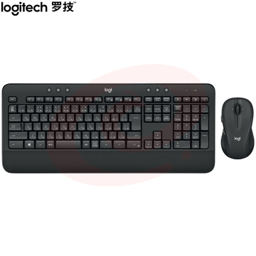 罗技  MK545 无线键鼠套装 游戏办公键鼠套装 防泼溅设计 优联接收器 舒适掌托 黑色